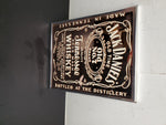 JACK DANIEL'S Tennessee WHISKEY BAR MIRROR SIGN OLD TIME No. 7 BRAND MANCAVE