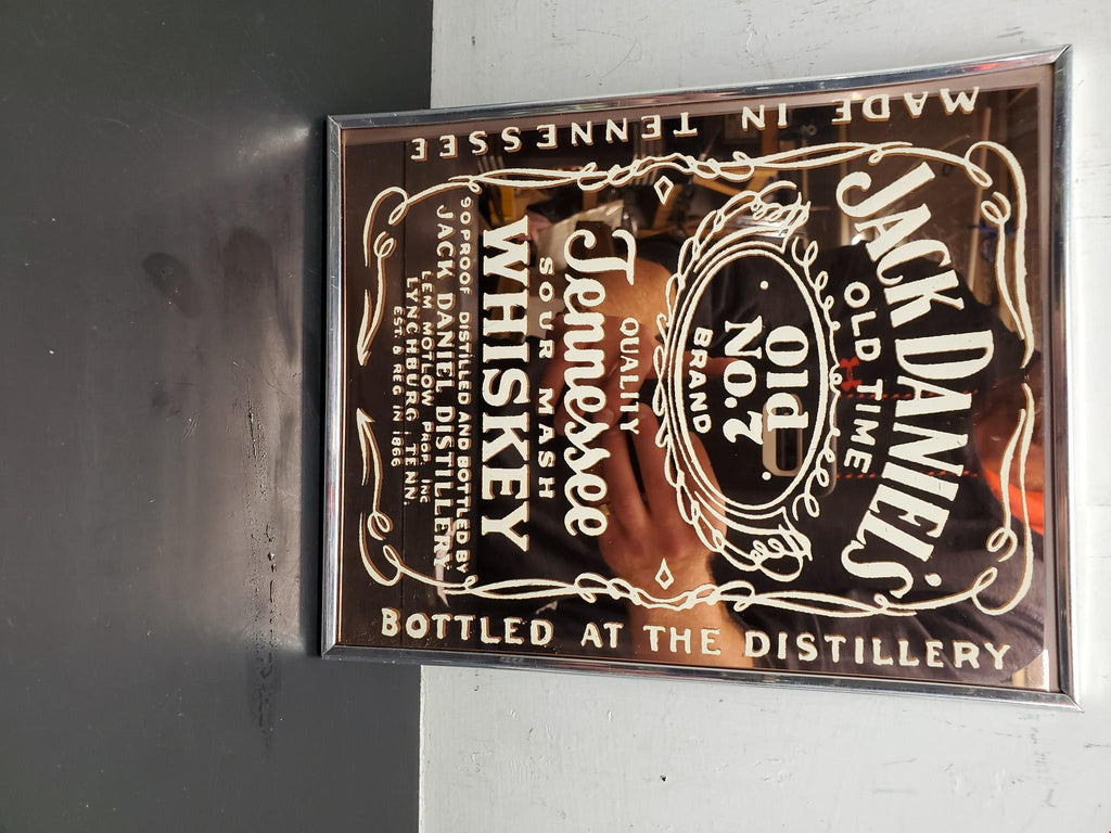 Mirror Jack Daniel's Whiskey Collage pub/bar, mancave, home decoration