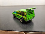 2 loose Hong Kong Hot Wheels Green Spoiler Sport & Incredible Hulk yellow cars