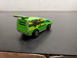 2 loose Hong Kong Hot Wheels Green Spoiler Sport & Incredible Hulk yellow cars