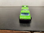 2 loose Hong Kong Hot Wheels Green Spoiler Sport & Incredible Hulk yellow cars