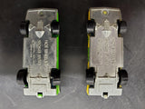 2 loose Hong Kong Hot Wheels Green Spoiler Sport & Incredible Hulk yellow cars