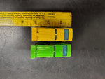 2 loose Hong Kong Hot Wheels Green Spoiler Sport & Incredible Hulk yellow cars