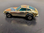 Vtg 1976 Hot Wheels Blackwall Gold Datsun Z Whiz Golden Machine Hong Kong Mattel