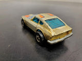 Vtg 1976 Hot Wheels Blackwall Gold Datsun Z Whiz Golden Machine Hong Kong Mattel