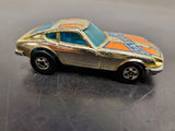 Vtg 1976 Hot Wheels Blackwall Gold Datsun Z Whiz Golden Machine Hong Kong Mattel