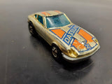 Vtg 1976 Hot Wheels Blackwall Gold Datsun Z Whiz Golden Machine Hong Kong Mattel
