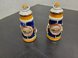 VTG Pymatuning Deer Park Jamestown, PA German beer stein Salt & Pepper shakers