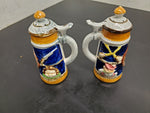 VTG Pymatuning Deer Park Jamestown, PA German beer stein Salt & Pepper shakers