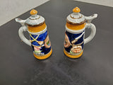 VTG Pymatuning Deer Park Jamestown, PA German beer stein Salt & Pepper shakers