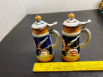 VTG Pymatuning Deer Park Jamestown, PA German beer stein Salt & Pepper shakers