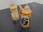 VTG CERAMIC GERMAN BEER STEIN MUG SALT AND PEPPER SHAKERS DECORATIVE FESTIVE