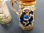 VTG CERAMIC GERMAN BEER STEIN MUG SALT AND PEPPER SHAKERS DECORATIVE FESTIVE