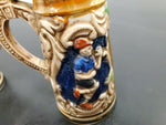 VTG CERAMIC GERMAN BEER STEIN MUG SALT AND PEPPER SHAKERS DECORATIVE FESTIVE