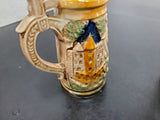 VTG CERAMIC GERMAN BEER STEIN MUG SALT AND PEPPER SHAKERS DECORATIVE FESTIVE