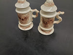 VTG CERAMIC GERMAN BEER STEIN MUG SALT AND PEPPER SHAKERS