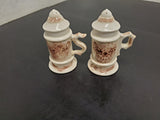 VTG CERAMIC GERMAN BEER STEIN MUG SALT AND PEPPER SHAKERS