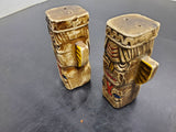 VTG CERAMIC TOTEM POLE SALT AND PEPPER SHAKERS UNIQUE