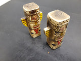 VTG CERAMIC TOTEM POLE SALT AND PEPPER SHAKERS UNIQUE