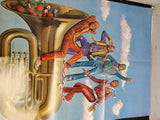 Sgt.PEPPER'S LONELY HEARTS CLUB BAND PETER FRAMPTON THE BEE GEES POSTER INCLUDED