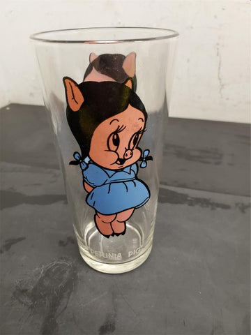 "PETUNIA PIG"  GLASS PEPSI COLLECTOR SERIES WARNER BROS. INC.1973