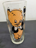 VINTAGE 1973 Pepsi Warner Bros PORKY PIG Glass Collector Series Good condition