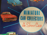 VINTAGE 1966 MATTEL INC. MINIATURE CAR COLLECTORS 24 CAR SHOW CASE