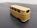VINTAGE 50'S BUDGIE TOYS TAN VOLKSWAGEN MICRO BUS NO.12 MADE IN ENGLAND
