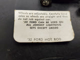 VTG JOHNNY LIGHTNING CUSTOM 32 FORD BY TOPPER ORIGINAL STICKER DESCRIBING CAR!!!