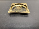 VINTAGE GOLDEN TENNESSEE STATE MAP ASHTRAY TIN COLLECTIBLE 1970'S