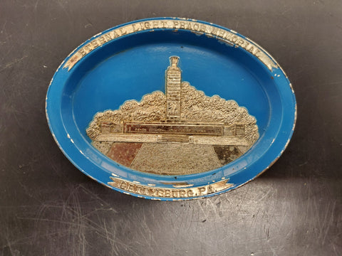 VINTAGE ETERNAL LIGHT PEACE MEMORIAL GETTYSBURG, PA. SOUVENIR ASHTRAY