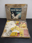 RICH UNCLE VTG ANTIQUE BOARD 1946 PARKER BROTHERS MONOPOLY PRE GAME BOX COLLECTI