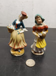 COLLECTION OF 2 VICTORIAN ERA WOMEN FIGURINES MADE IN JAPAN