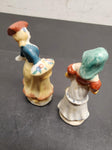 COLLECTION OF 2 VICTORIAN ERA WOMEN FIGURINES MADE IN JAPAN
