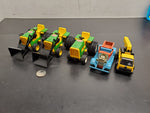 TONKA VTG LOT TOY TRACTOR FRONT LOADERS YELLOW CRANE TRUCK FORD SCORCHER CAR
