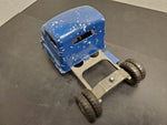 RARE VINTAGE STRUCTO TOYS BLUE TRUCK FREEPORT ILLINOIS C-3044 ORIGINAL PATINA