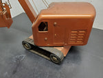 Vtg Structo Toys Toy Steam Shovel Works! Tin W Tracks Orig Construction 1940's