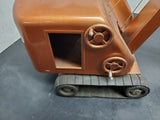 Vtg Structo Toys Toy Steam Shovel Works! Tin W Tracks Orig Construction 1940's