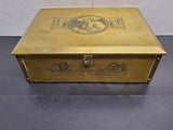 VINTAGE CLASSIC PERSONAL HUMIDOR CIGAR BOX-UNIQUE PORTRAIT ON COVER