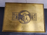 VINTAGE CLASSIC PERSONAL HUMIDOR CIGAR BOX-UNIQUE PORTRAIT ON COVER