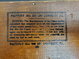 VINTAGE CLASSIC PERSONAL HUMIDOR CIGAR BOX-UNIQUE PORTRAIT ON COVER
