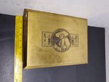 VINTAGE CLASSIC PERSONAL HUMIDOR CIGAR BOX-UNIQUE PORTRAIT ON COVER