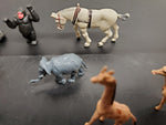 1960s 1970s TOY PLASTIC JUNGLE ANIMALS MADE IN HONG KONG 22 PIECES!!!
