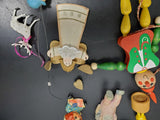VTG BOX FIGURINES & TRINKETS-PINOCCHIO, ANIMALS, BOWL, DECORATIONS & ORNAMENTS