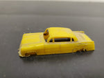 VINTAGE LOT OF 2 PLASTIC MODELS FEATURING YELLOW CADILLAC & RED FIRE TRUCK