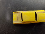 VINTAGE LOT OF 2 PLASTIC MODELS FEATURING YELLOW CADILLAC & RED FIRE TRUCK
