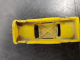 VINTAGE LOT OF 2 PLASTIC MODELS FEATURING YELLOW CADILLAC & RED FIRE TRUCK