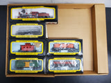 VTG BACHMANN HO SCALE TRAIN SET-5 OLD WEST FREIGHT CARS & AUTHENTIC 4-4-0 LOCO!!