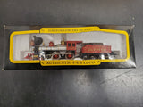 VTG BACHMANN HO SCALE TRAIN SET-5 OLD WEST FREIGHT CARS & AUTHENTIC 4-4-0 LOCO!!