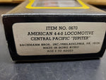 VTG BACHMANN HO SCALE TRAIN SET-5 OLD WEST FREIGHT CARS & AUTHENTIC 4-4-0 LOCO!!